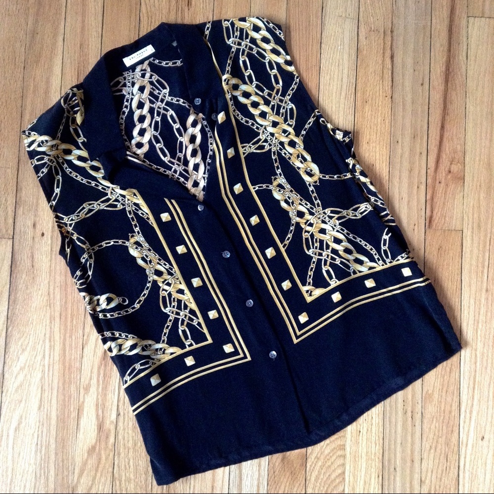 Equipment 100% silk blouse, size small